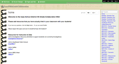 Desktop Screenshot of isaacfifthgradecollaboration.wikispaces.com