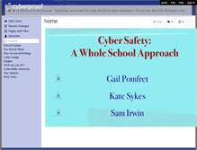 Tablet Screenshot of cyberproof.wikispaces.com