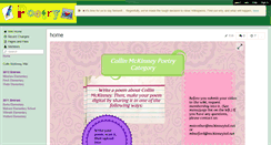 Desktop Screenshot of collinmckinneypoetry.wikispaces.com