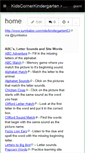 Mobile Screenshot of kidscornerkindergarten.wikispaces.com