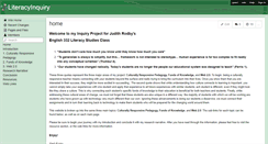 Desktop Screenshot of literacyinquiry.wikispaces.com
