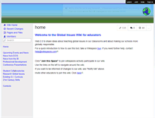 Tablet Screenshot of global-issues.wikispaces.com
