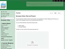 Tablet Screenshot of europeancitiespastandpresent.wikispaces.com