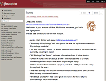Tablet Screenshot of jhsapbio.wikispaces.com