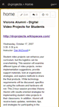 Mobile Screenshot of dvprojects.wikispaces.com