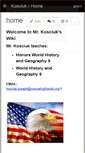 Mobile Screenshot of kosciuk.wikispaces.com