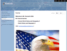 Tablet Screenshot of kosciuk.wikispaces.com