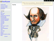 Tablet Screenshot of fourthyear.wikispaces.com