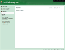 Tablet Screenshot of health4everyone.wikispaces.com