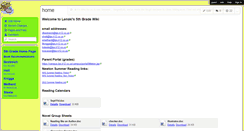 Desktop Screenshot of lenski5th.wikispaces.com