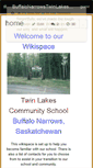 Mobile Screenshot of buffalonarrowstwinlakesschool.wikispaces.com