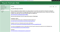 Desktop Screenshot of 4thgrade-washington-state.wikispaces.com