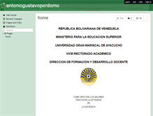 Tablet Screenshot of antoniogustavoperdomo.wikispaces.com