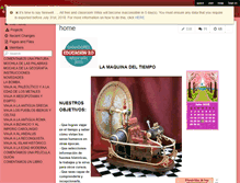 Tablet Screenshot of lamaquinadeltiempo.wikispaces.com