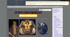 Desktop Screenshot of bridgeacademyhistory.wikispaces.com