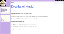 Desktop Screenshot of decades-of-music.wikispaces.com