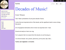 Tablet Screenshot of decades-of-music.wikispaces.com