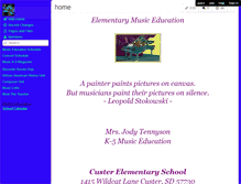 Tablet Screenshot of custermusic.wikispaces.com