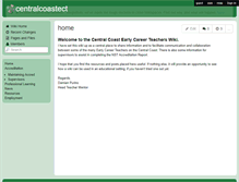 Tablet Screenshot of centralcoastect.wikispaces.com