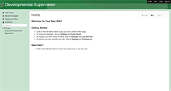 Desktop Screenshot of developmental-supervision.wikispaces.com
