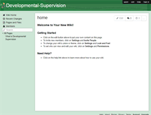 Tablet Screenshot of developmental-supervision.wikispaces.com