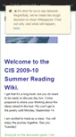 Mobile Screenshot of cissummer09.wikispaces.com