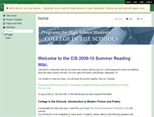 Tablet Screenshot of cissummer09.wikispaces.com