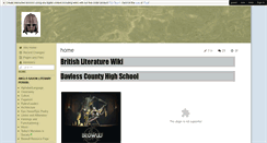 Desktop Screenshot of anglosaxonliterature.wikispaces.com