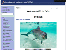 Tablet Screenshot of cienciasnaturaleslazafra2eso.wikispaces.com