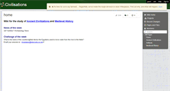 Desktop Screenshot of civilisations.wikispaces.com