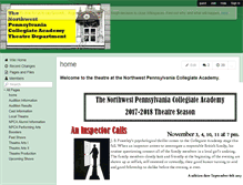Tablet Screenshot of collegiateacademytheatre.wikispaces.com