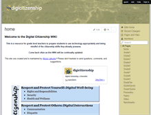 Tablet Screenshot of digicitizenship.wikispaces.com