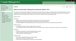 Desktop Screenshot of grade12biologycalc.wikispaces.com
