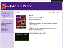 Tablet Screenshot of 4worldpeace.wikispaces.com