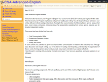 Tablet Screenshot of csa-advanced-english.wikispaces.com