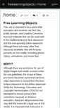 Mobile Screenshot of freelearningobjects.wikispaces.com