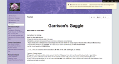 Desktop Screenshot of garrisonsgaggle.wikispaces.com
