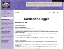Tablet Screenshot of garrisonsgaggle.wikispaces.com