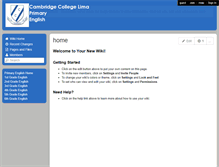 Tablet Screenshot of cambridgecollegeprimaryenglish.wikispaces.com