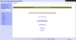 Desktop Screenshot of contemporaryissuesatcw.wikispaces.com