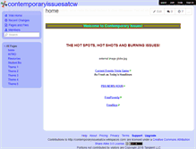 Tablet Screenshot of contemporaryissuesatcw.wikispaces.com