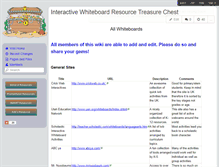 Tablet Screenshot of iwbtreasure.wikispaces.com