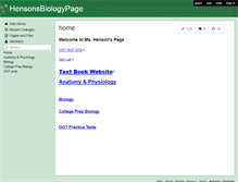 Tablet Screenshot of hensonsbiologypage.wikispaces.com