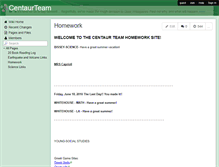 Tablet Screenshot of centaurteam.wikispaces.com