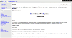 Desktop Screenshot of iu19collaboration.wikispaces.com