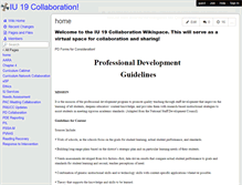 Tablet Screenshot of iu19collaboration.wikispaces.com