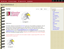 Tablet Screenshot of fcamiddleschool.wikispaces.com