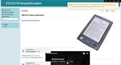 Desktop Screenshot of edx3270literacyeducation.wikispaces.com
