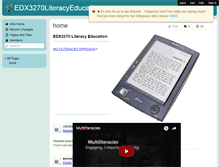 Tablet Screenshot of edx3270literacyeducation.wikispaces.com