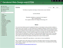 Tablet Screenshot of gendered-web-design-and-stem.wikispaces.com